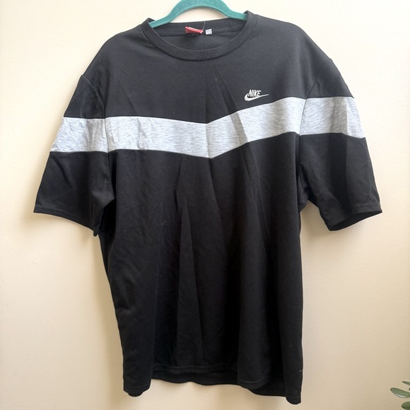 Vintage Nike track warmup shirt black & gray Size 2XL Y2K - Picture 1 of 5